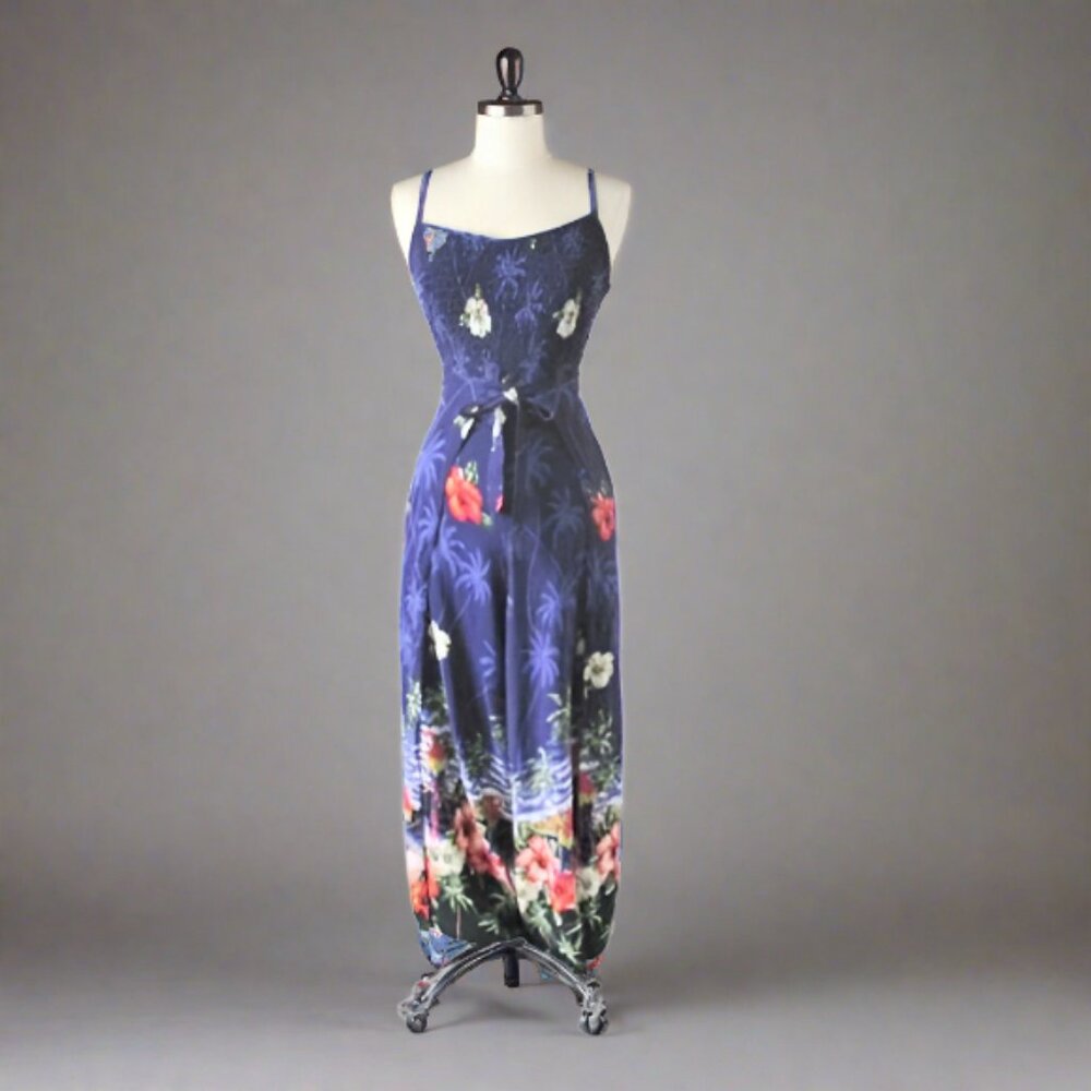 Vintage Tropical Wrap Around Pants | Top Matching Set
